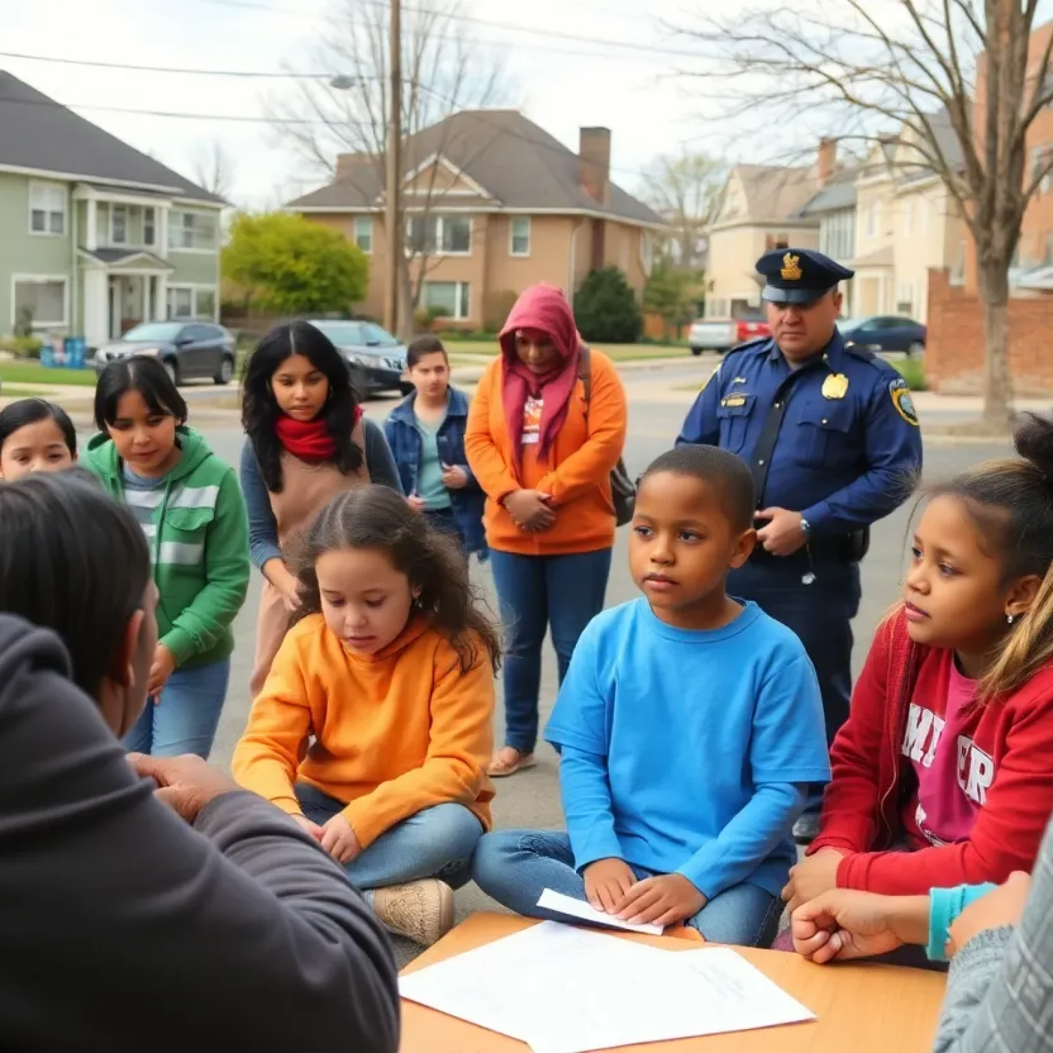 Community members discussing safety measures in Shreveport