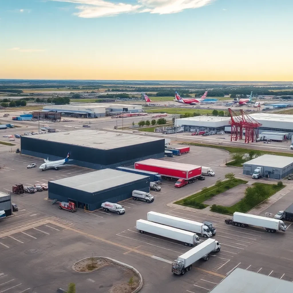 View of Shreveport, Louisiana highlighting logistics and transportation infrastructure.