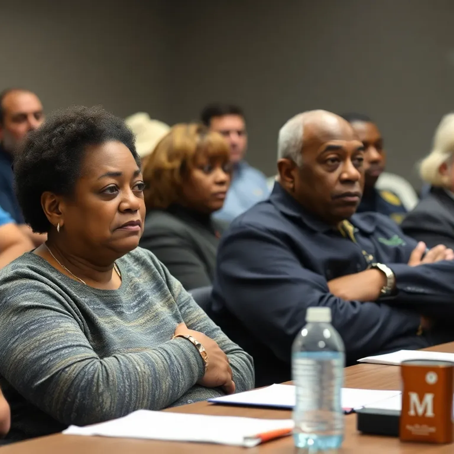 Residents gathered discussing potential water shutoffs in Shreveport