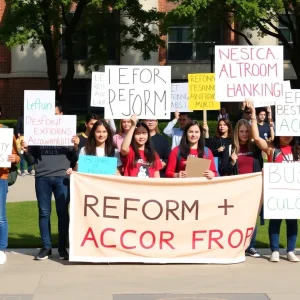 University students advocating for Title IX reform on campus