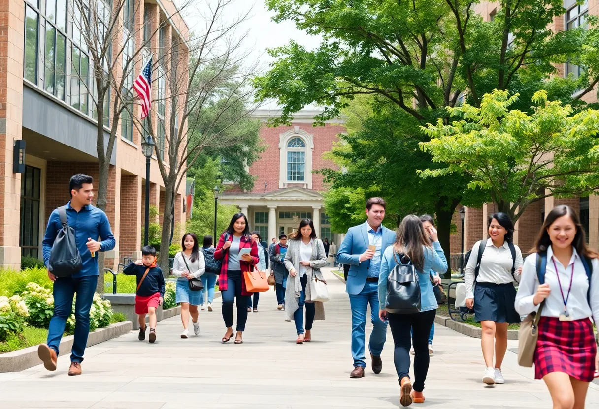 Campus of LSU Health Sciences Center in Shreveport, showcasing students and faculty.