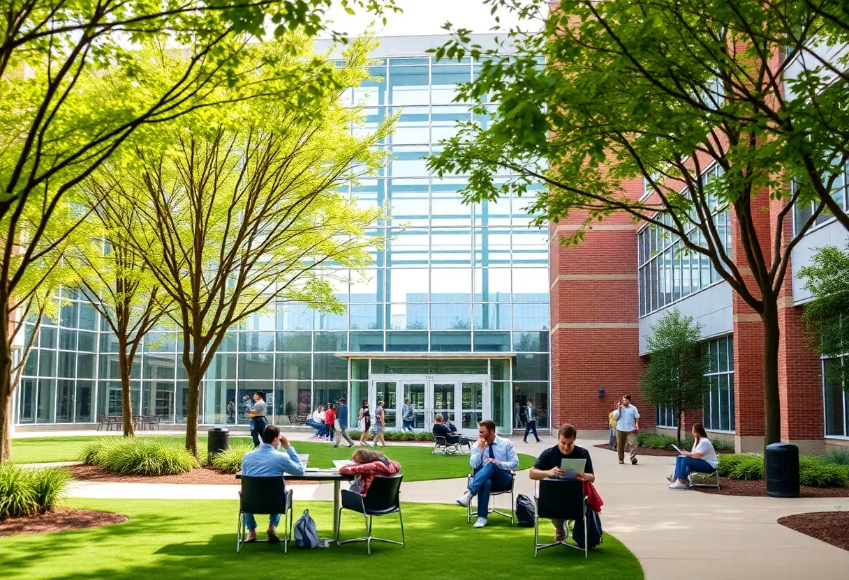 LSU Shreveport College of Business showcasing students in a study environment