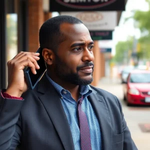 Business owner feeling relieved after avoiding a scam call in Shreveport.