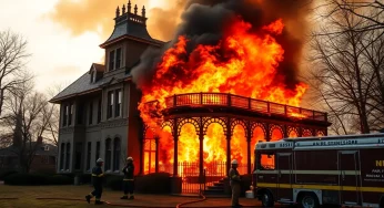 Shreveport Mansion Loses Battle Against Devastating Blaze