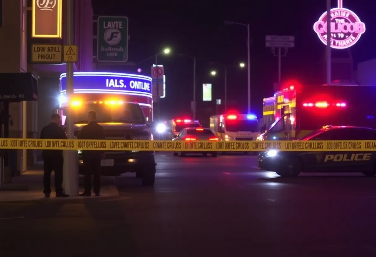 Police presence outside nightclub following shooting